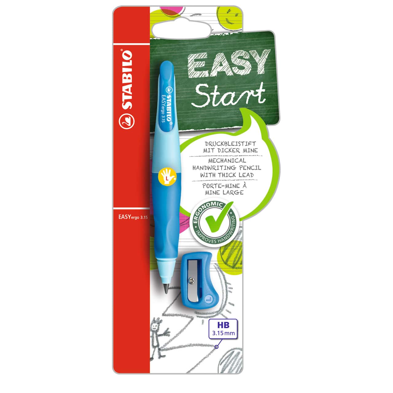 STABILO&#xAE; EASYergo 3.15mm HB Mechanical Pencil Left Handed
